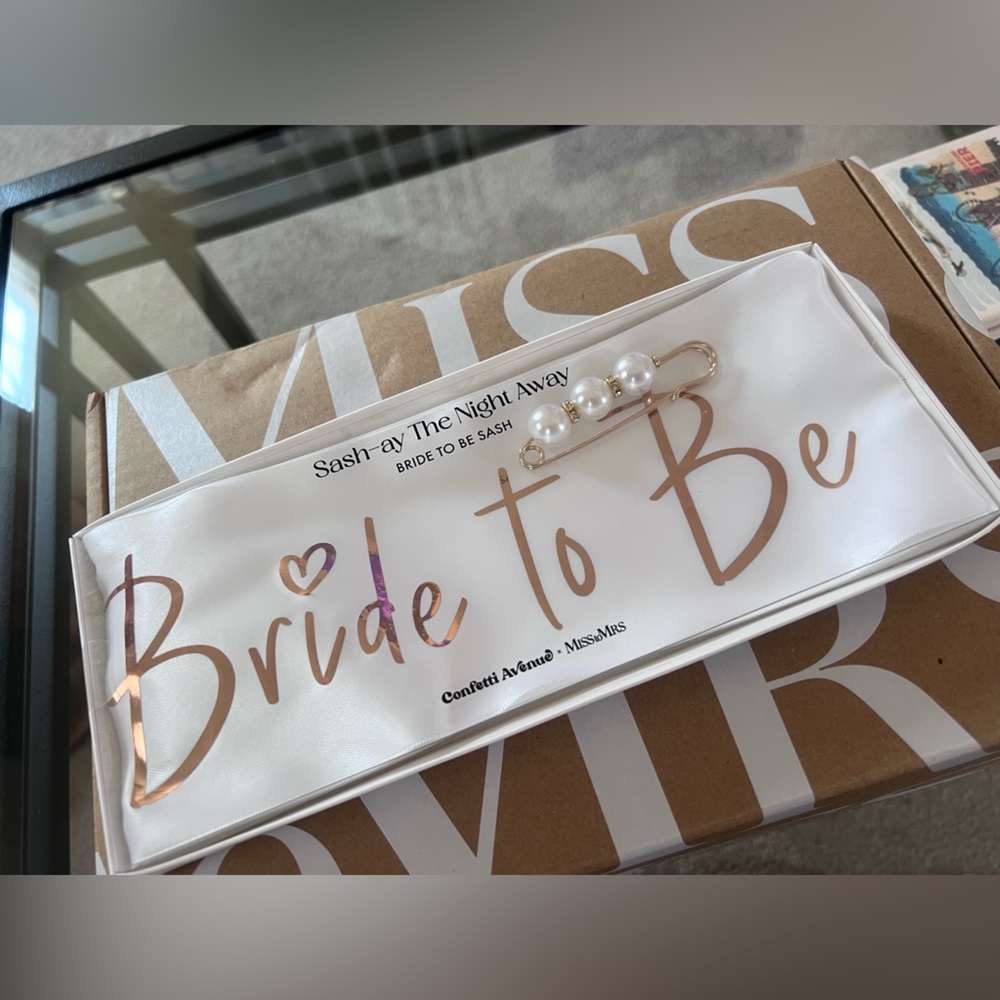 MISS TO MRS - BRIDE TO BE SASH